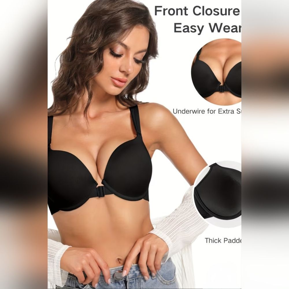 Elegant Black Underwire Bra for Women